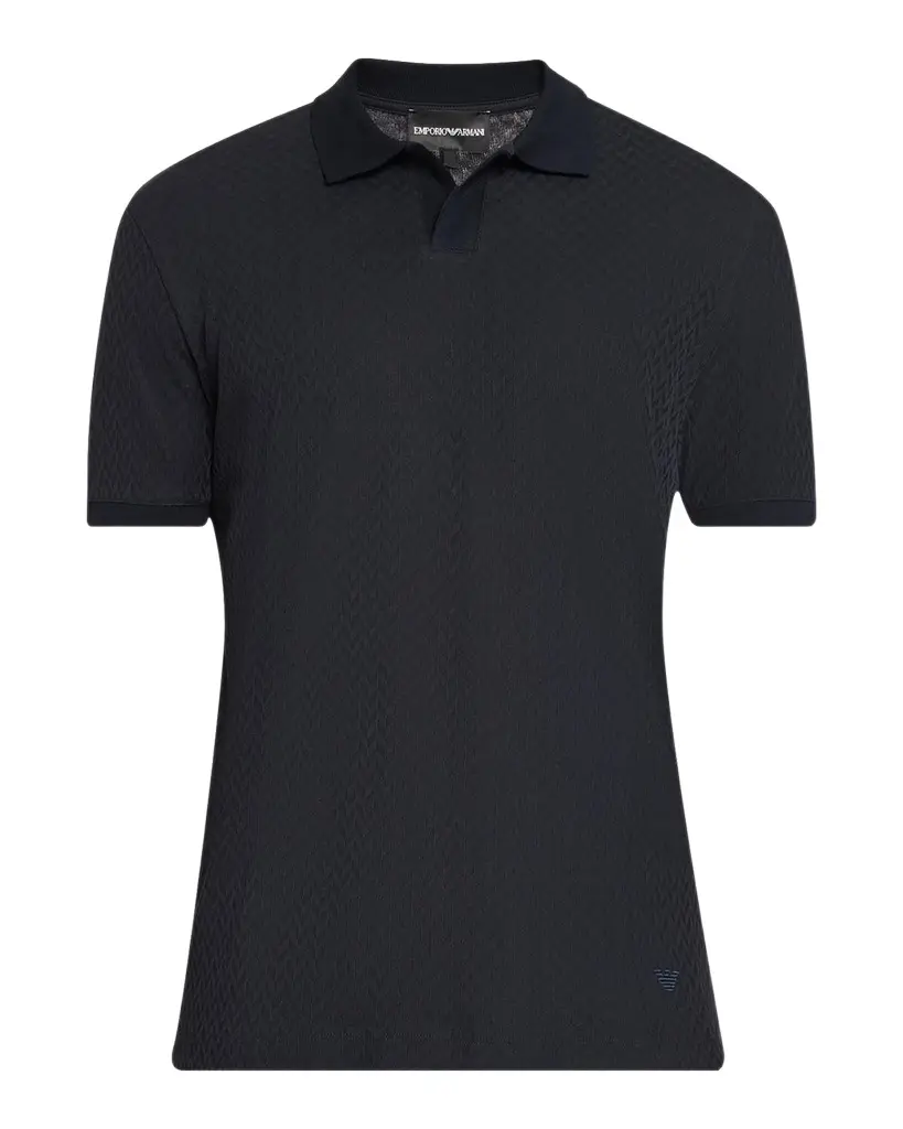 Men's Micro-Geometric Jacquard Polo Shirt Men's Micro-Geometric Jacquard Polo Shirt