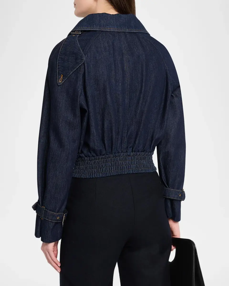Dries Van Noten Vida Denim Aviator Jacket | Thumbnail 3 Dries Van Noten Vida Denim Aviator Jacket | Thumbnail 3
