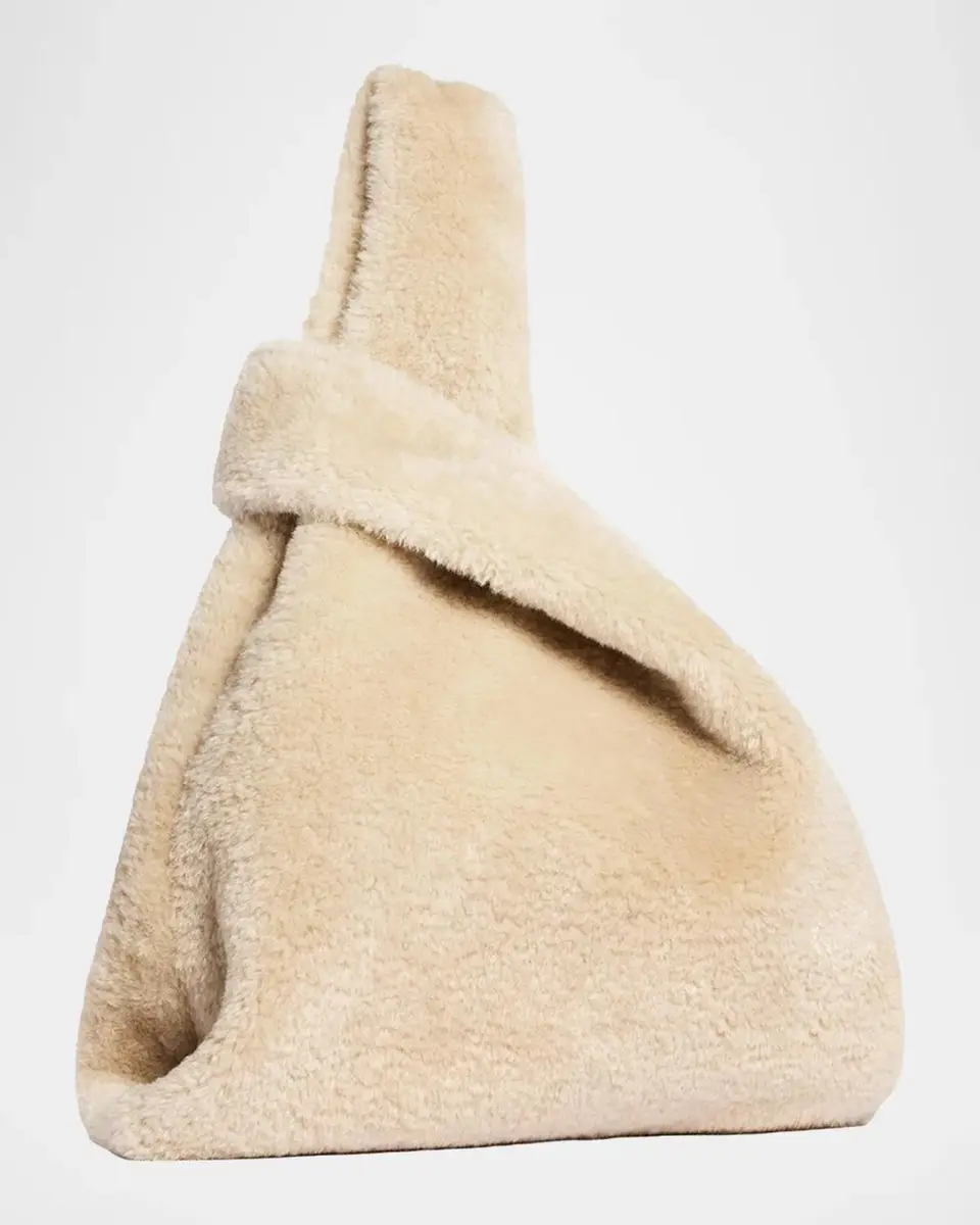 Simone Rocha Crystal-Embellished Faux Fur Shopping Tote Bag | Thumbnail 2 Simone Rocha Crystal-Embellished Faux Fur Shopping Tote Bag | Thumbnail 2