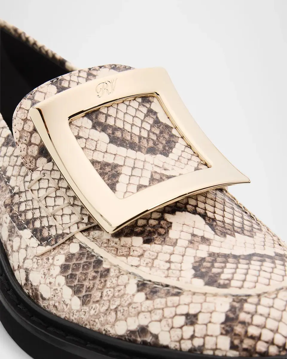 Roger Vivier Viv Rangers Snake-Printed Leather Loafers | Thumbnail 3 Roger Vivier Viv Rangers Snake-Printed Leather Loafers | Thumbnail 3