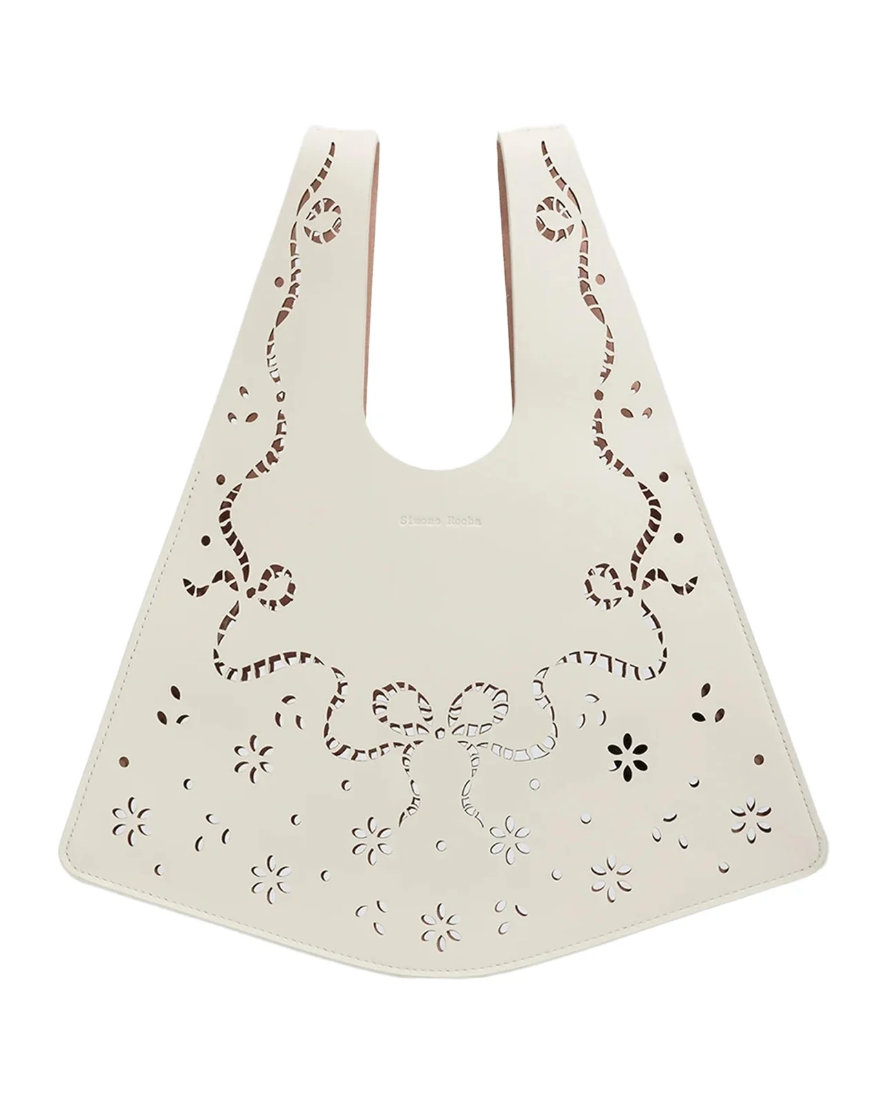 Simone Rocha Mini Laser-Cut Shopper Tote Bag