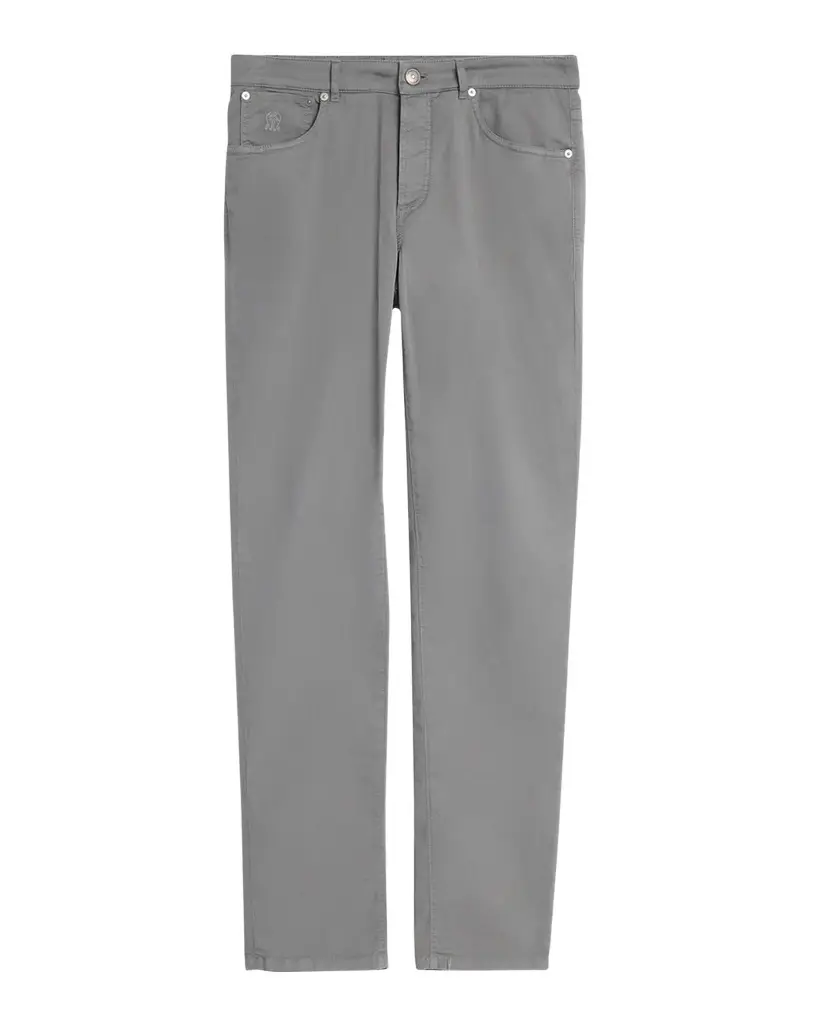 Brunello Cucinelli Men's Straight Fit Stretch Five-Pocket Pants