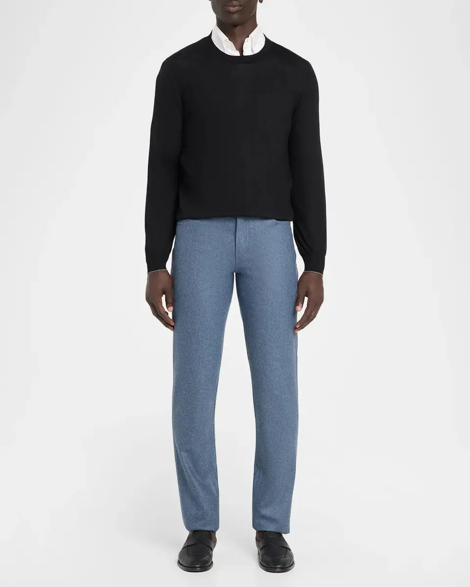 Brunello Cucinelli Men's Carded Flannel Five-Pocket Pants | Thumbnail 2 Brunello Cucinelli Men's Carded Flannel Five-Pocket Pants | Thumbnail 2
