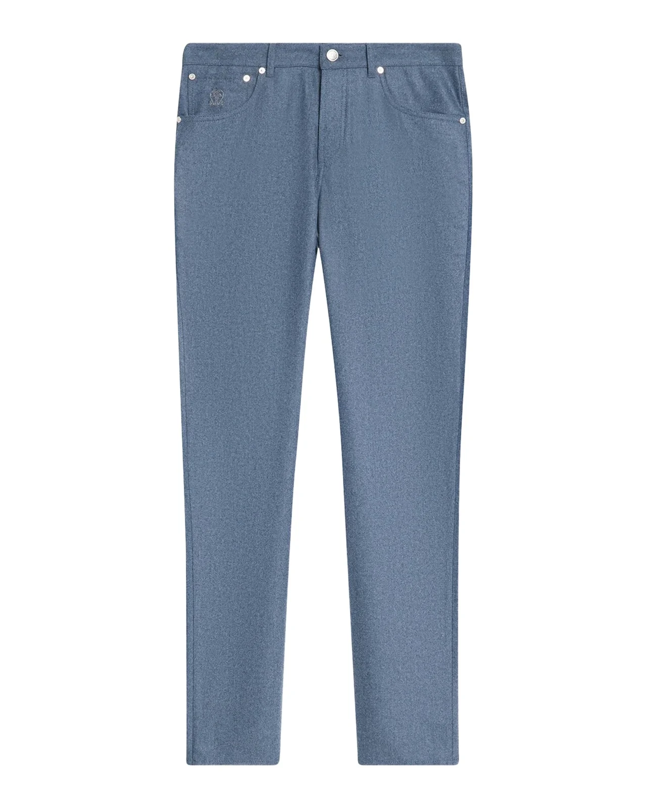 Brunello Cucinelli Men's Carded Flannel Five-Pocket Pants
