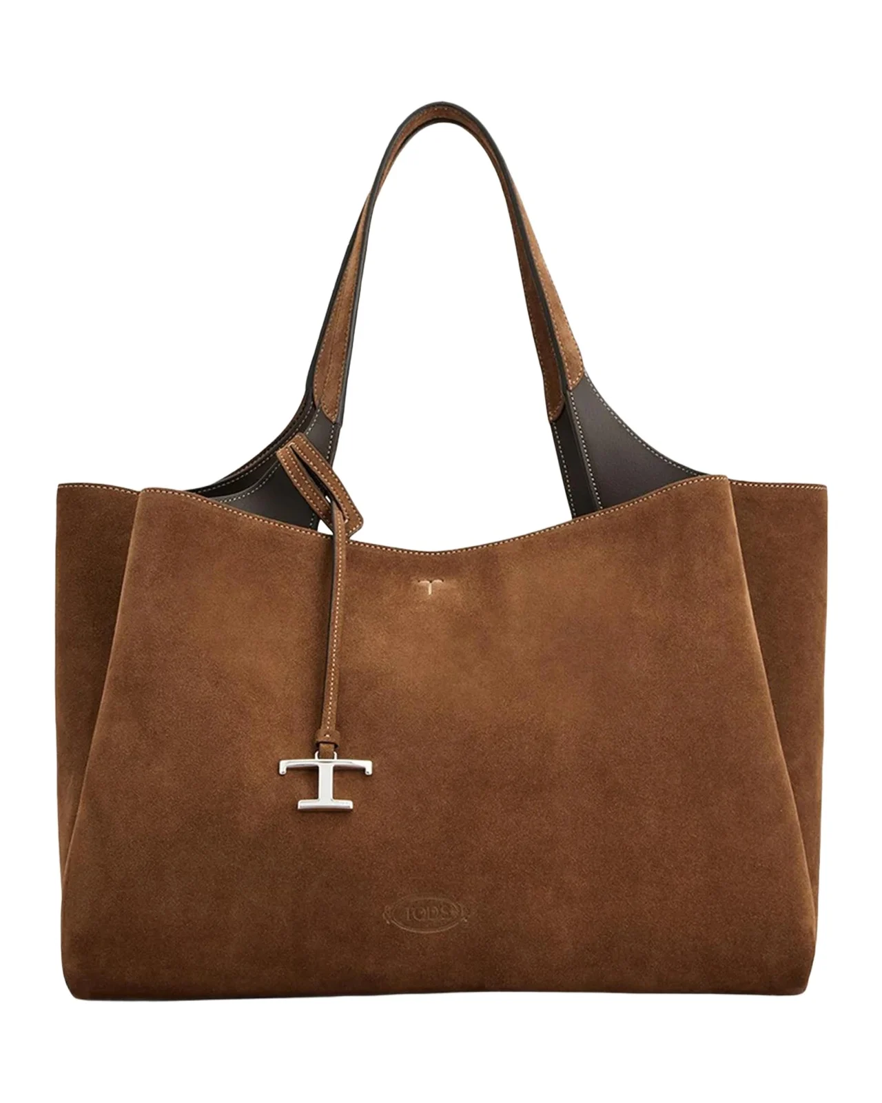 Medium Logo Suede Tote Bag Medium Logo Suede Tote Bag