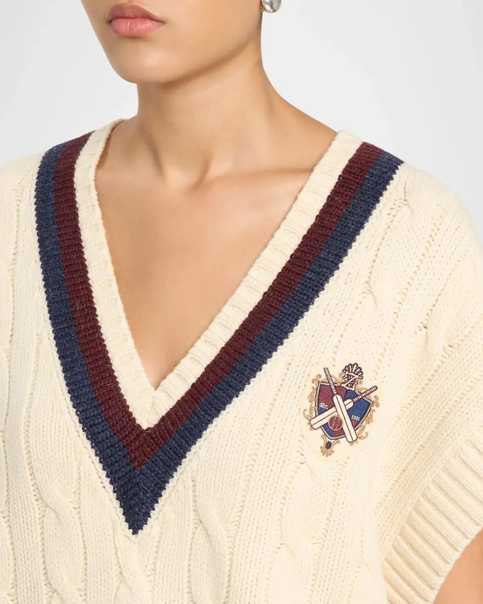 Zimmermann Valiant Cable Knit Wool Vest | Thumbnail 5