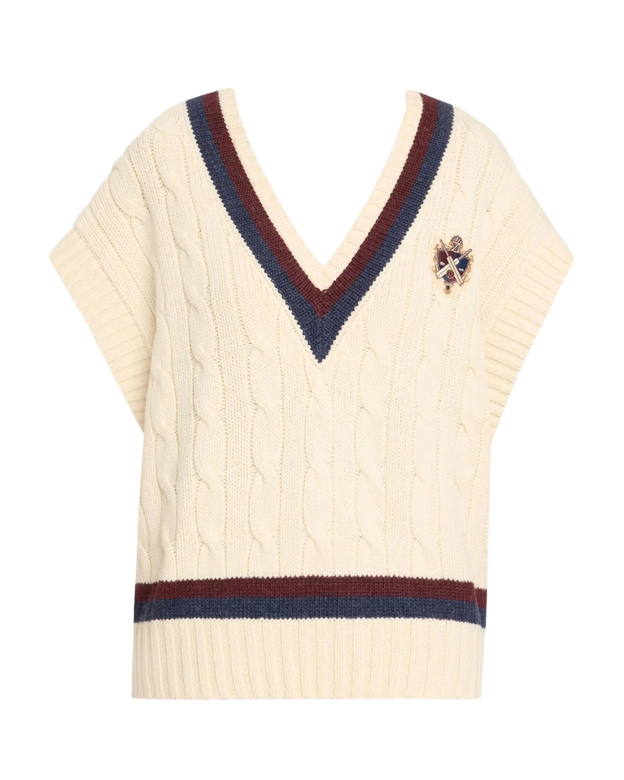 Valiant Cable Knit Wool Vest Valiant Cable Knit Wool Vest