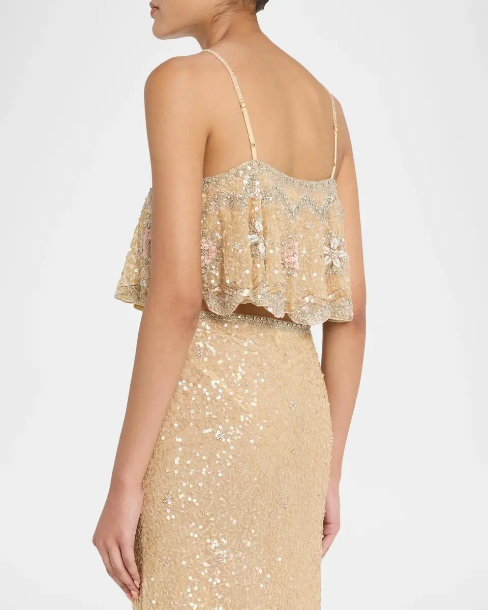 LoveShackFancy Sorwyn Embellished Crop Top | Thumbnail 3 LoveShackFancy Sorwyn Embellished Crop Top | Thumbnail 3