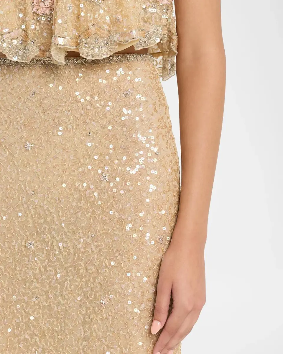 LoveShackFancy Lyndy Embellished Midi Skirt | Thumbnail 5 LoveShackFancy Lyndy Embellished Midi Skirt | Thumbnail 5