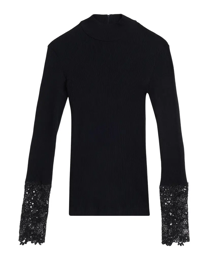 Lace Glow Embroidered Long-Sleeve Top Lace Glow Embroidered Long-Sleeve Top