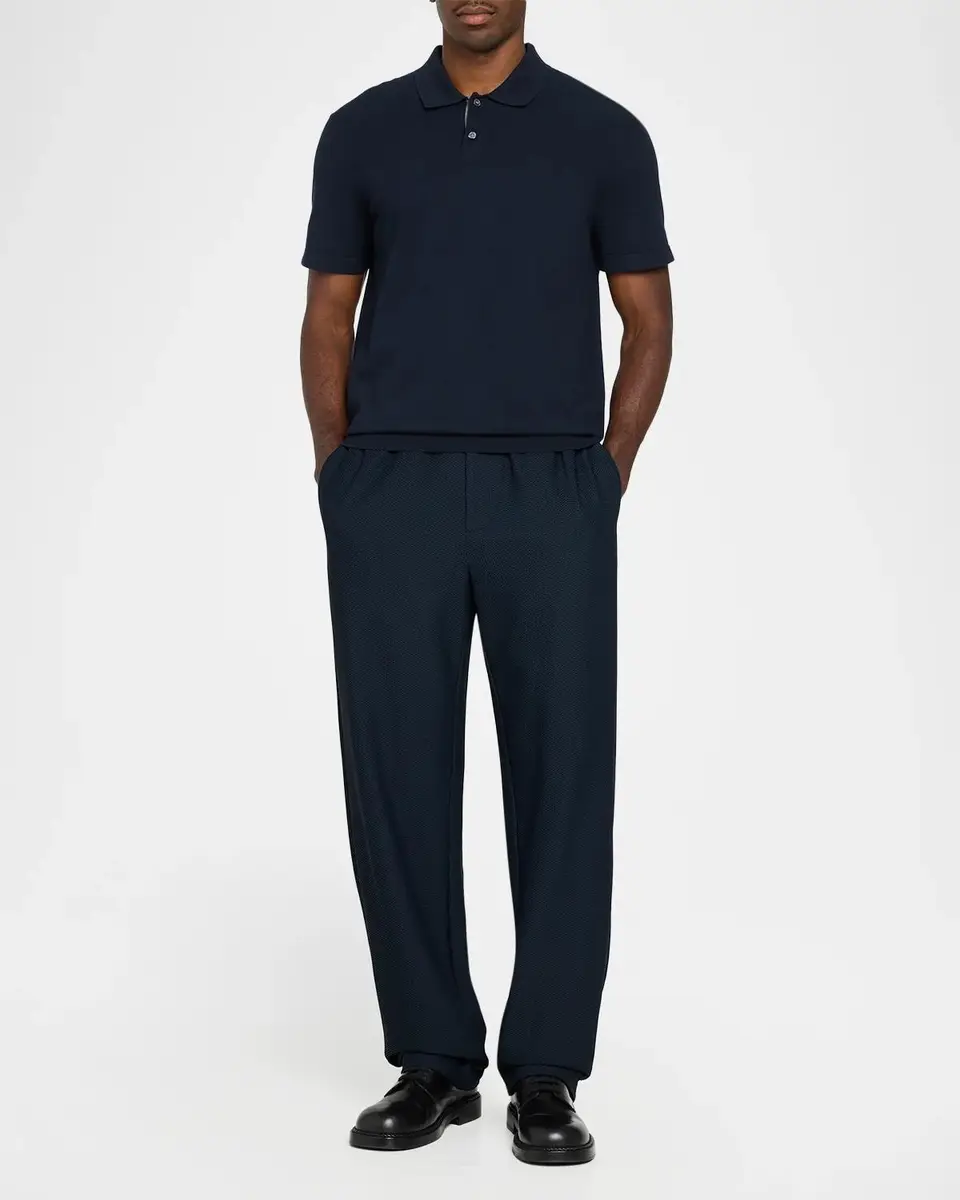 Giorgio Armani Men's Rice Stitch Pull-On Pants | Thumbnail 2 Giorgio Armani Men's Rice Stitch Pull-On Pants | Thumbnail 2