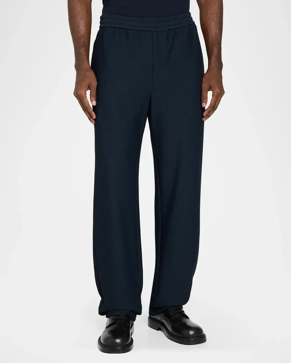 Giorgio Armani Men's Rice Stitch Pull-On Pants | Thumbnail 4 Giorgio Armani Men's Rice Stitch Pull-On Pants | Thumbnail 4