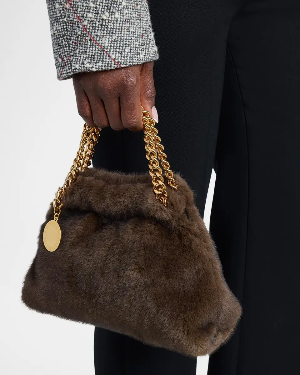 Stella McCartney Falabella Soft Faux-Fur Chain Clutch | Thumbnail 2 Stella McCartney Falabella Soft Faux-Fur Chain Clutch | Thumbnail 2
