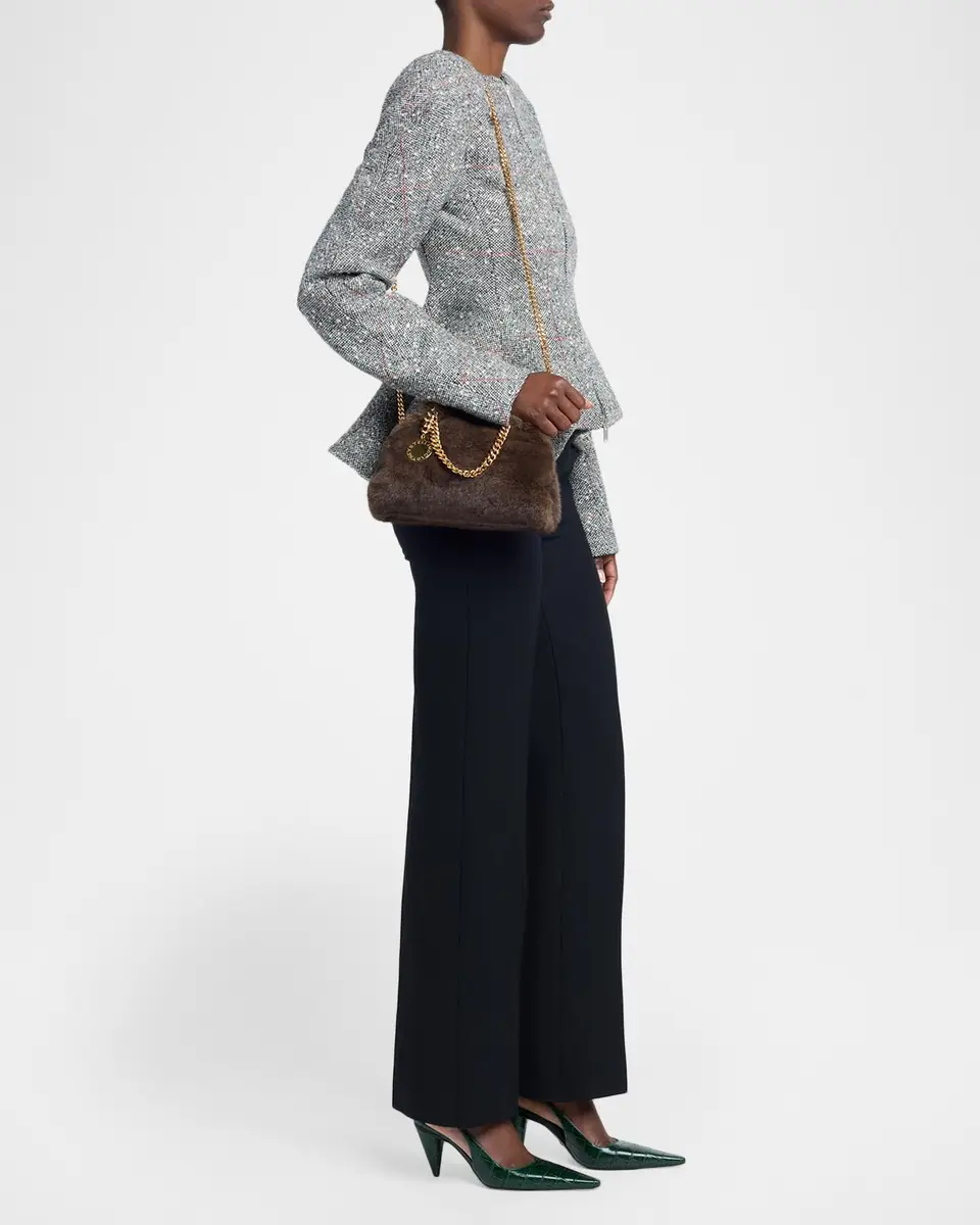 Stella McCartney Falabella Soft Faux-Fur Chain Clutch | Thumbnail 5 Stella McCartney Falabella Soft Faux-Fur Chain Clutch | Thumbnail 5