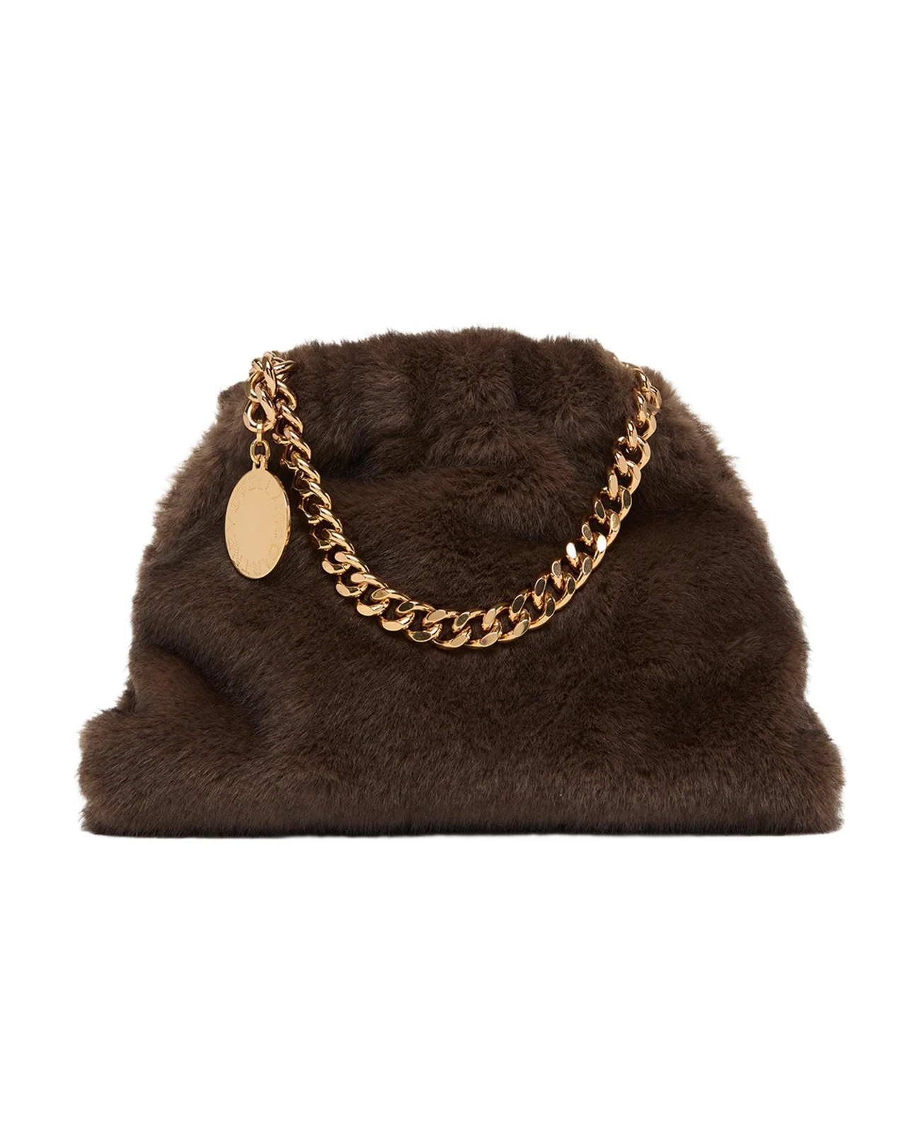 Stella McCartney Falabella Soft Faux-Fur Chain Clutch