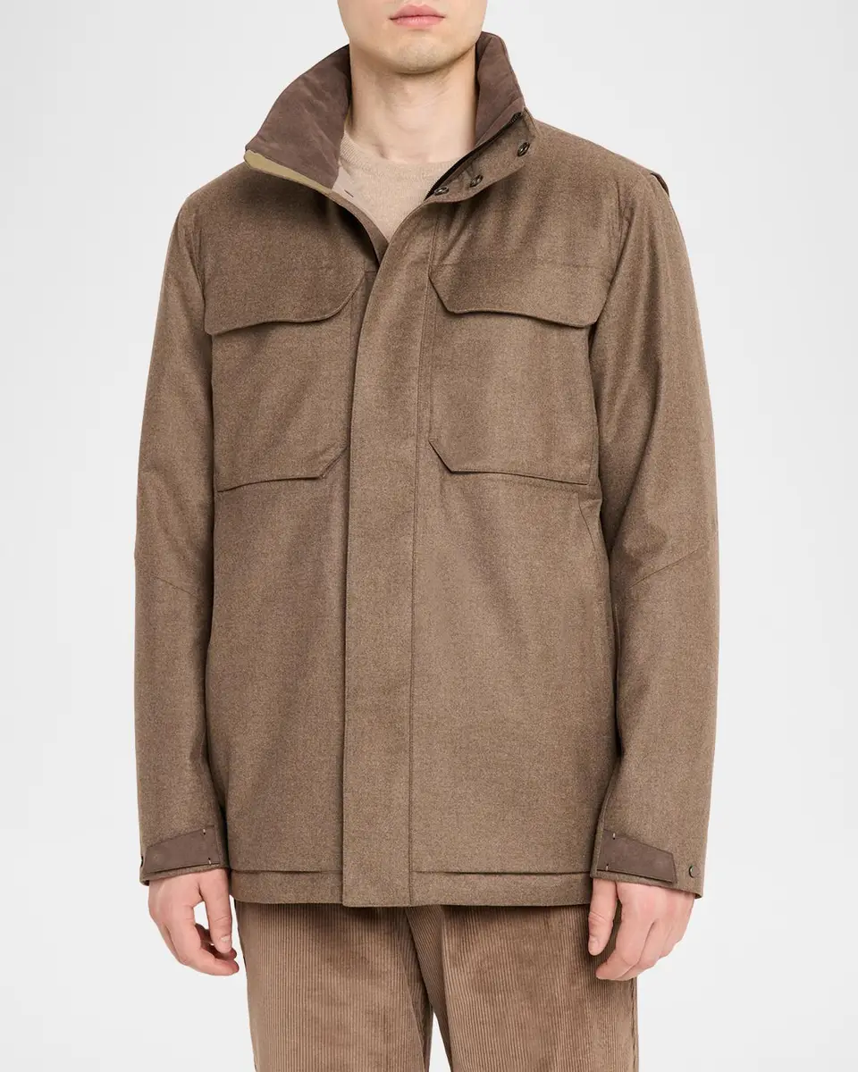 Sease Men's Wool-Cashmere Field Jacket | Thumbnail 4 Sease Men's Wool-Cashmere Field Jacket | Thumbnail 4