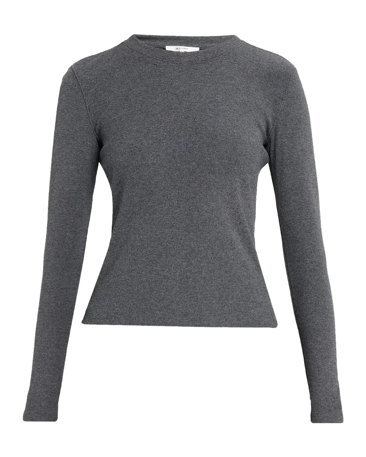 The Long-Sleeve Rib Crewneck Top The Long-Sleeve Rib Crewneck Top