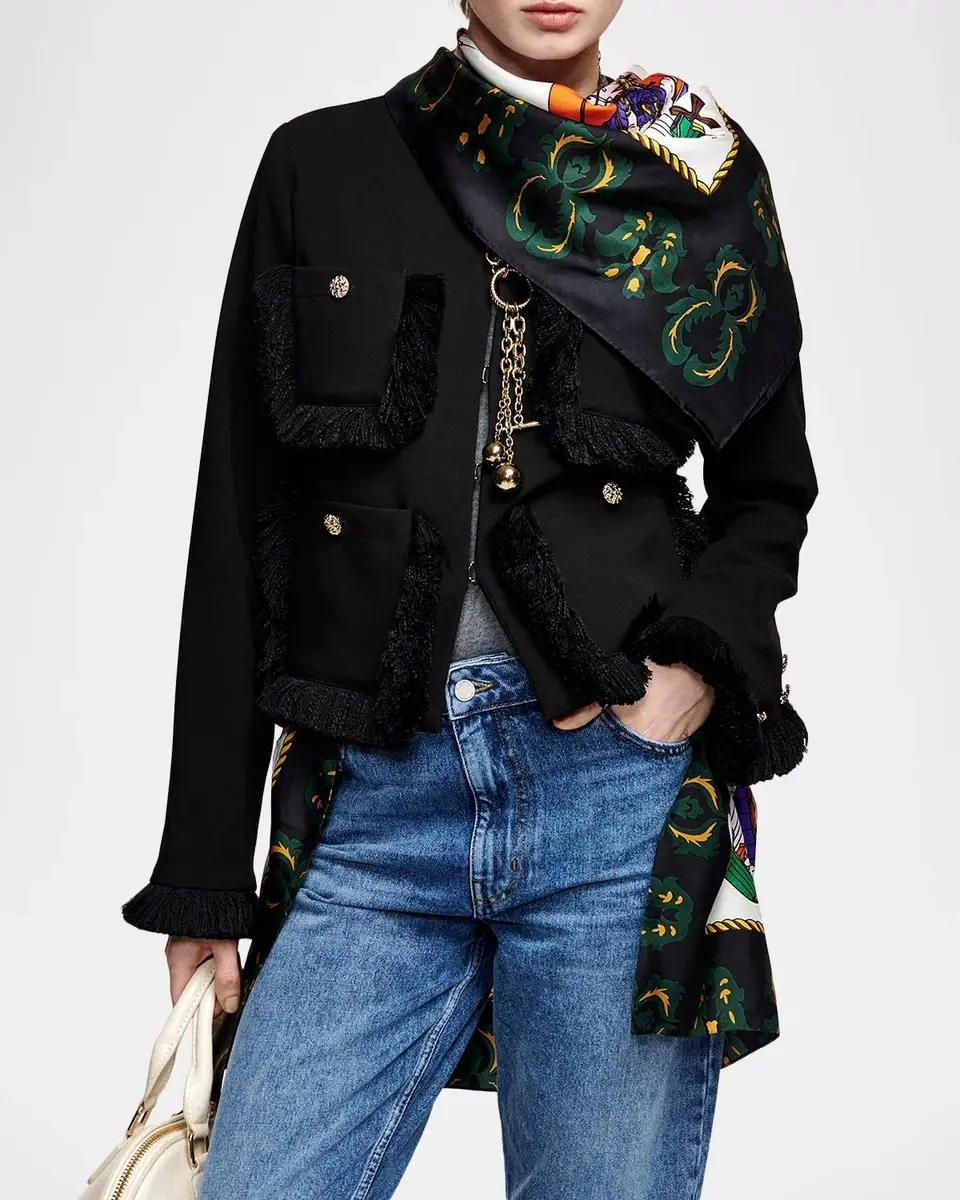 Essentiel Antwerp Kinetic Fringed Jacket | Thumbnail 4 Essentiel Antwerp Kinetic Fringed Jacket | Thumbnail 4
