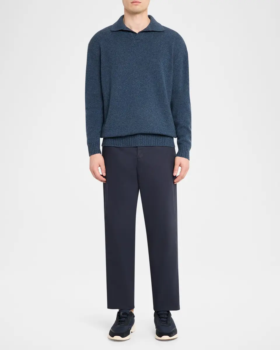 Sease Men's Coarsehair Cashmere Polo Shirt | Thumbnail 2 Sease Men's Coarsehair Cashmere Polo Shirt | Thumbnail 2