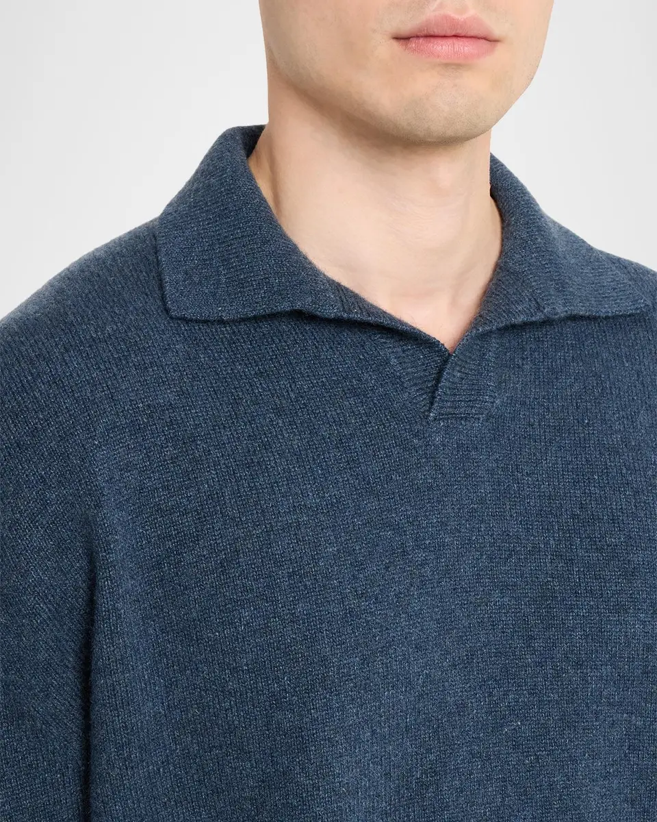 Sease Men's Coarsehair Cashmere Polo Shirt | Thumbnail 5 Sease Men's Coarsehair Cashmere Polo Shirt | Thumbnail 5