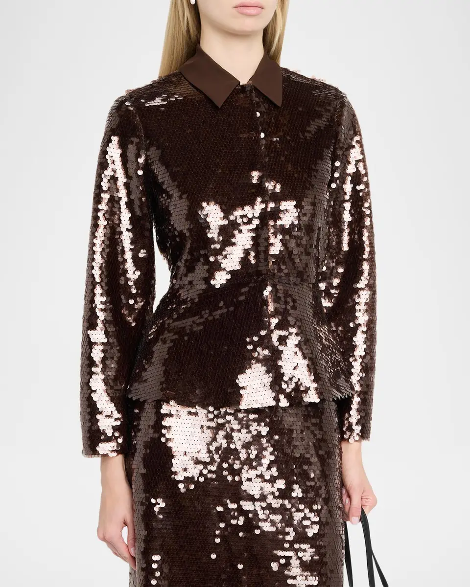 TANYA TAYLOR Natasha Sequined Jacket | Thumbnail 4 TANYA TAYLOR Natasha Sequined Jacket | Thumbnail 4