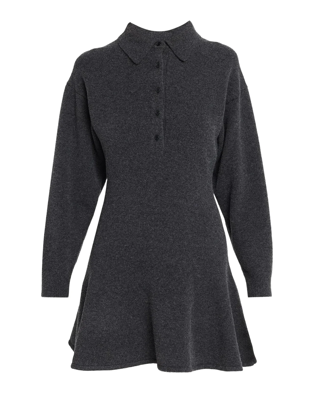 Wool-Blend Polo Mini Dress