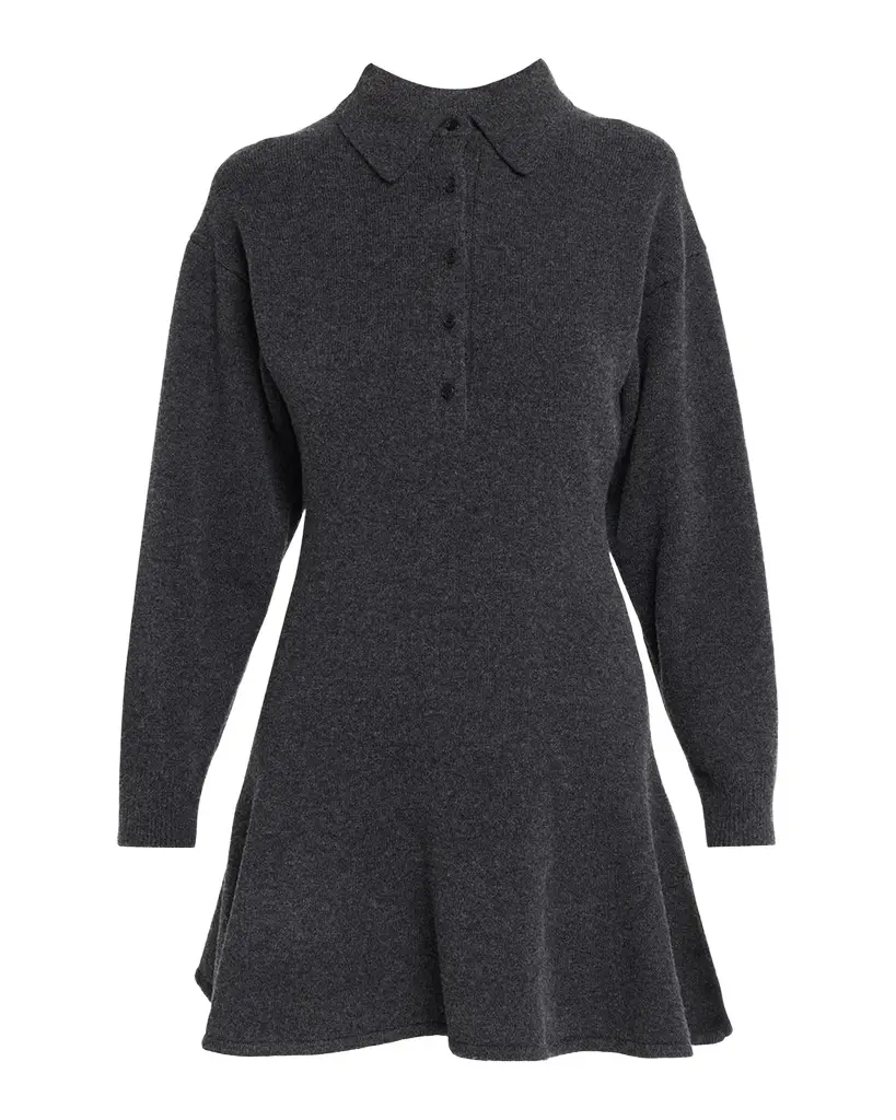 Wool-Blend Polo Mini Dress Wool-Blend Polo Mini Dress