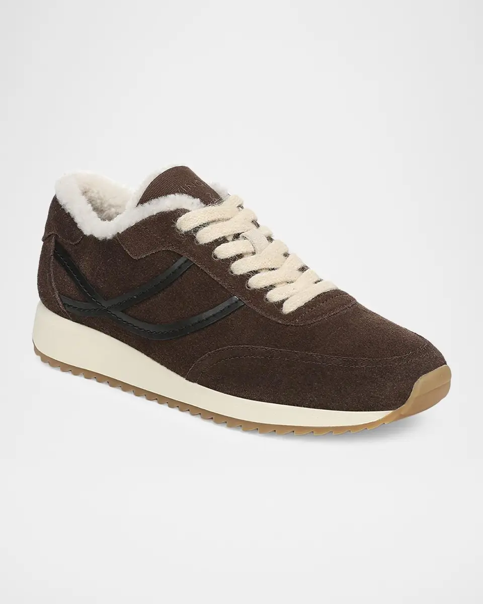 Vince Santa Monica Shearling-Lined Suede Sneakers | Thumbnail 2 Vince Santa Monica Shearling-Lined Suede Sneakers | Thumbnail 2