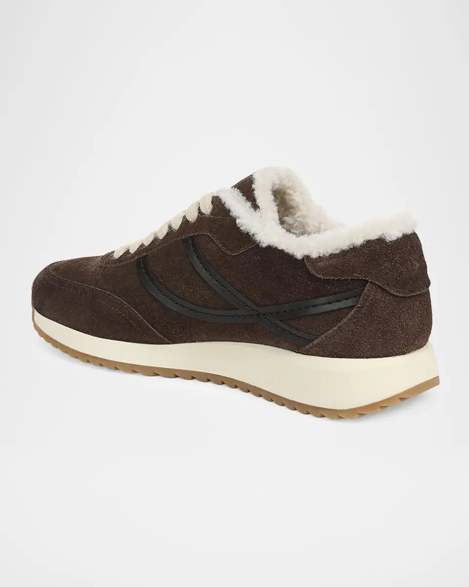 Vince Santa Monica Shearling-Lined Suede Sneakers | Thumbnail 3 Vince Santa Monica Shearling-Lined Suede Sneakers | Thumbnail 3