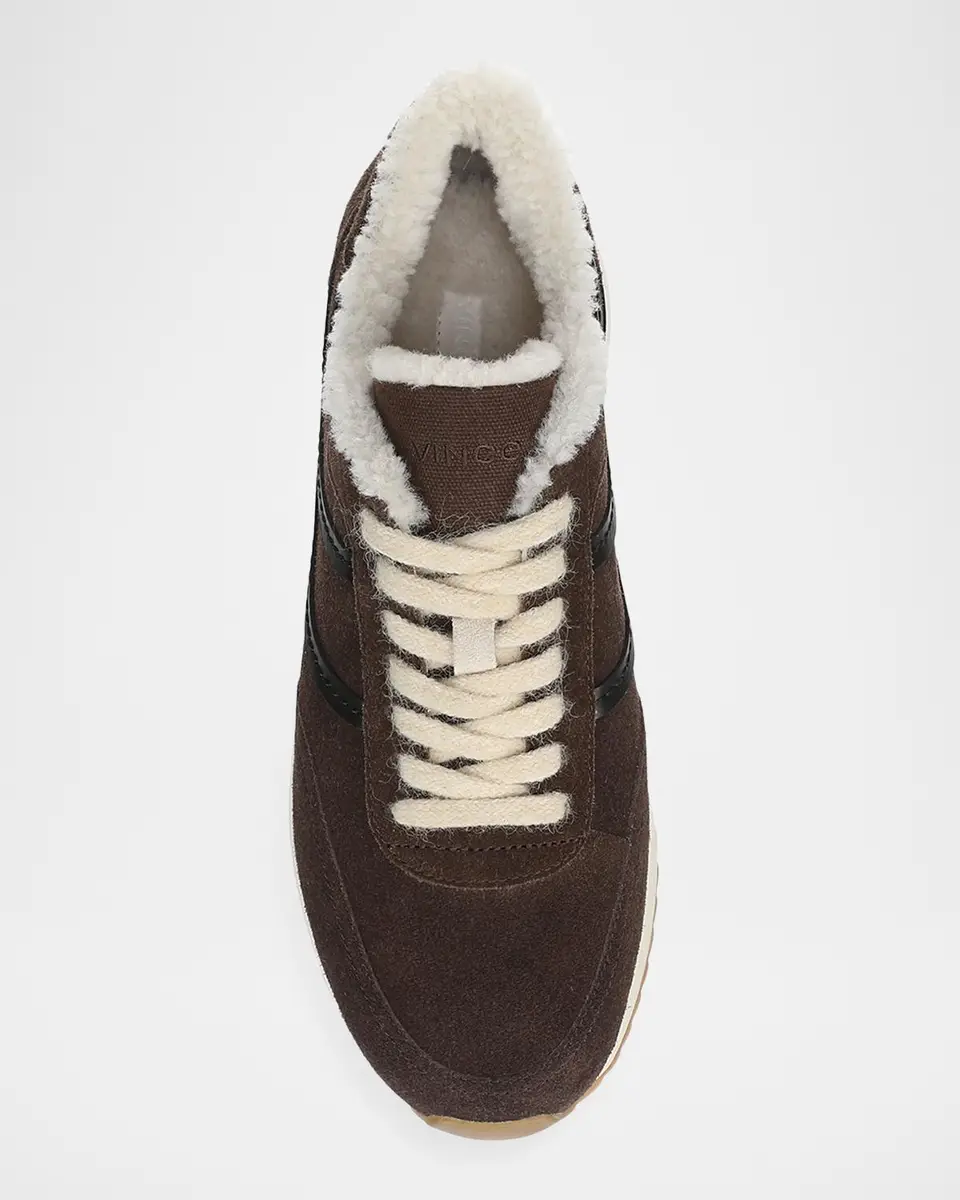 Vince Santa Monica Shearling-Lined Suede Sneakers | Thumbnail 4 Vince Santa Monica Shearling-Lined Suede Sneakers | Thumbnail 4