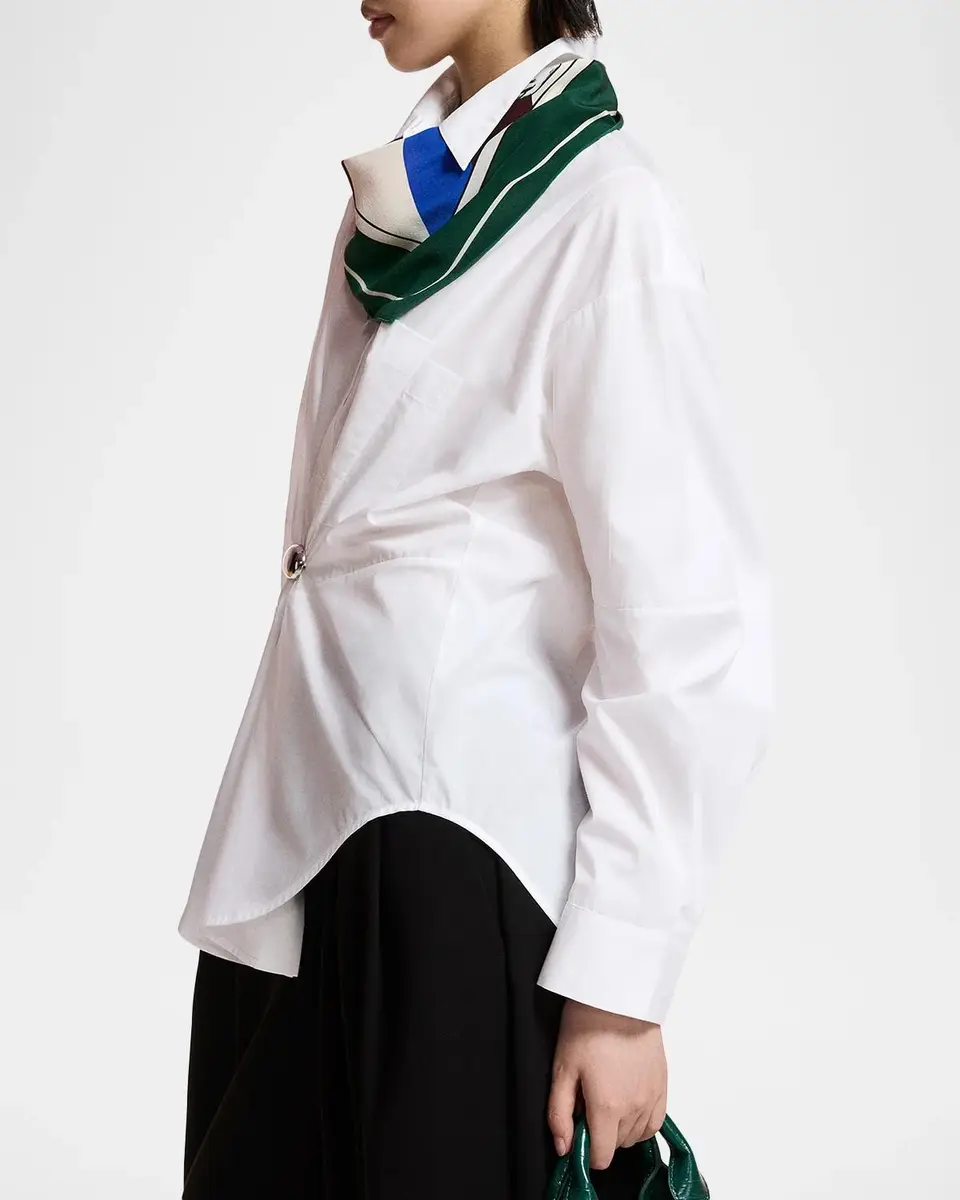 Essentiel Antwerp Kreative Oversized Button-Front Shirt | Thumbnail 6 Essentiel Antwerp Kreative Oversized Button-Front Shirt | Thumbnail 6