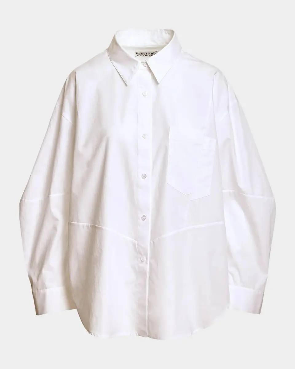 Essentiel Antwerp Kreative Oversized Button-Front Shirt | Thumbnail 7 Essentiel Antwerp Kreative Oversized Button-Front Shirt | Thumbnail 7