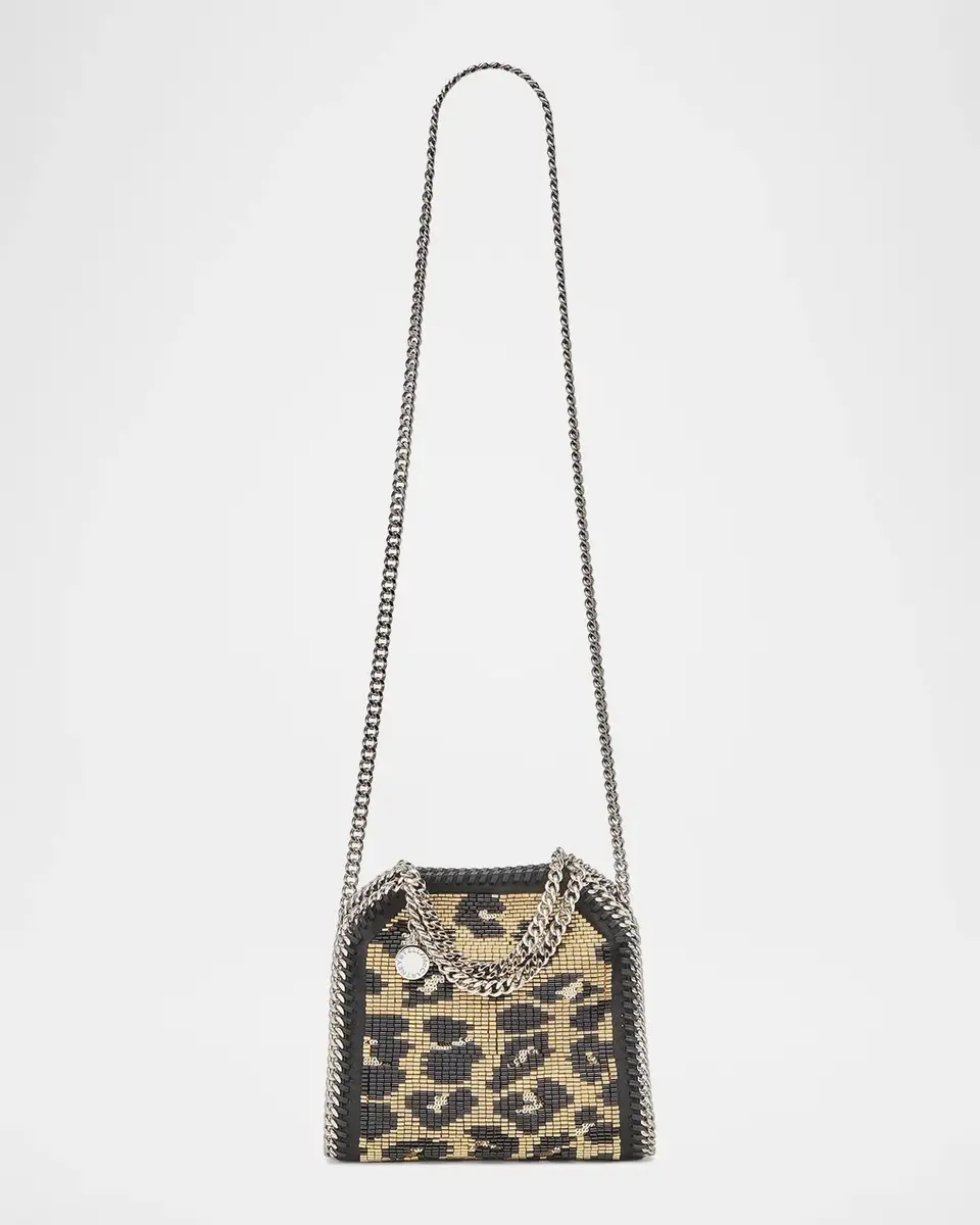Stella McCartney Falabella Mini Leopard-Beaded Top Handle Bag | Thumbnail 6 Stella McCartney Falabella Mini Leopard-Beaded Top Handle Bag | Thumbnail 6