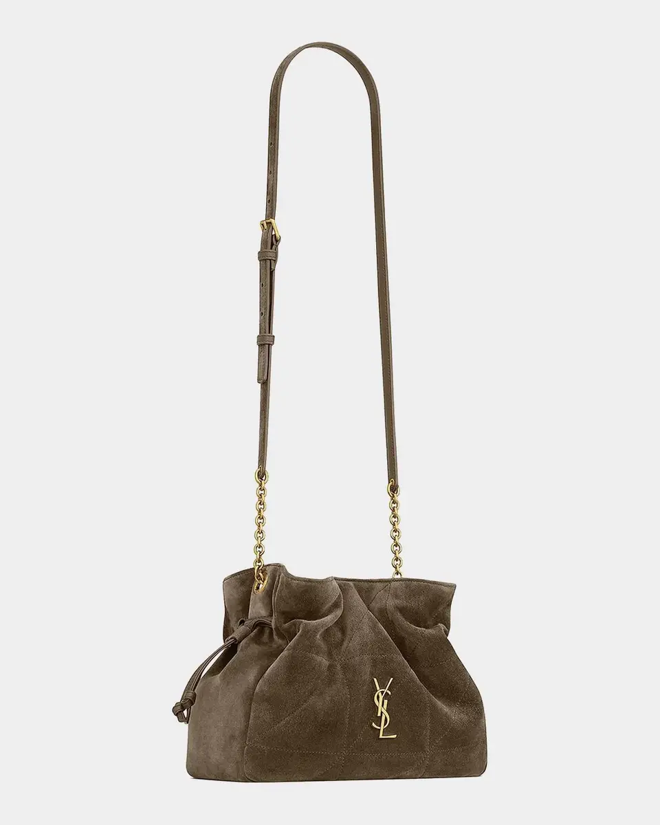 Saint Laurent Jamie Mini YSL Suede Pouch Bag | Thumbnail 5