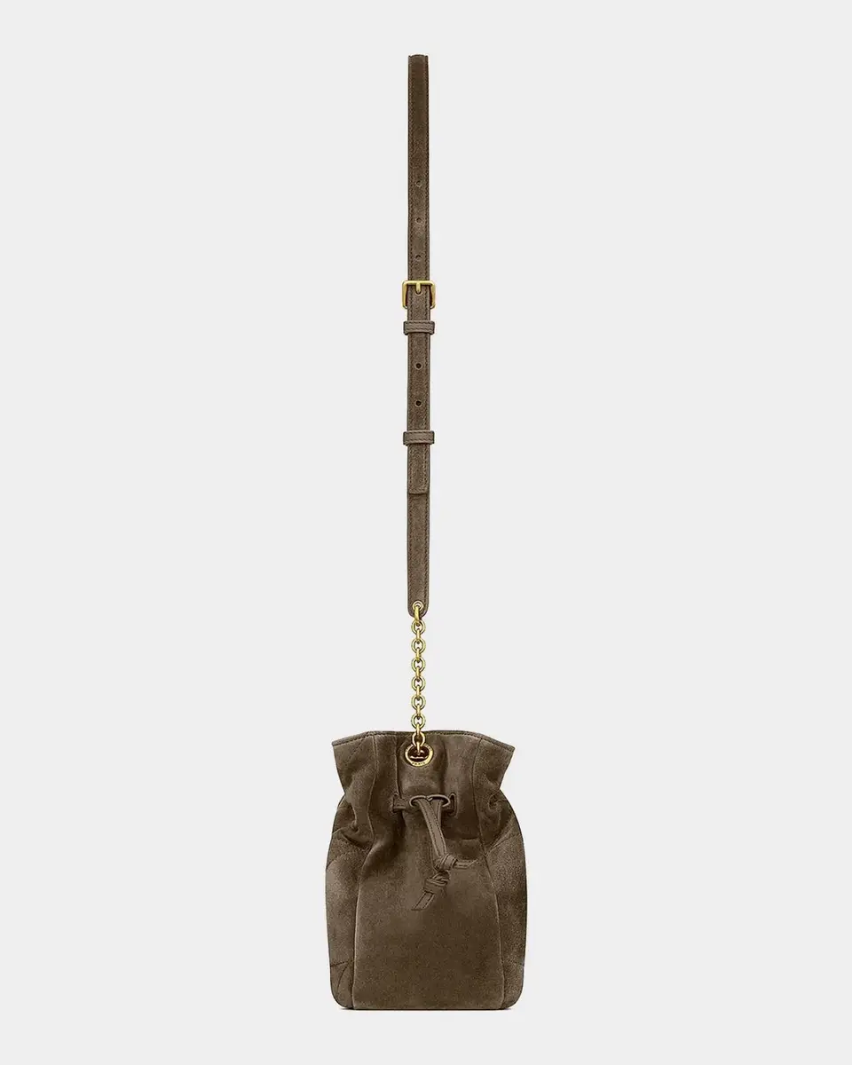 Saint Laurent Jamie Mini YSL Suede Pouch Bag | Thumbnail 6