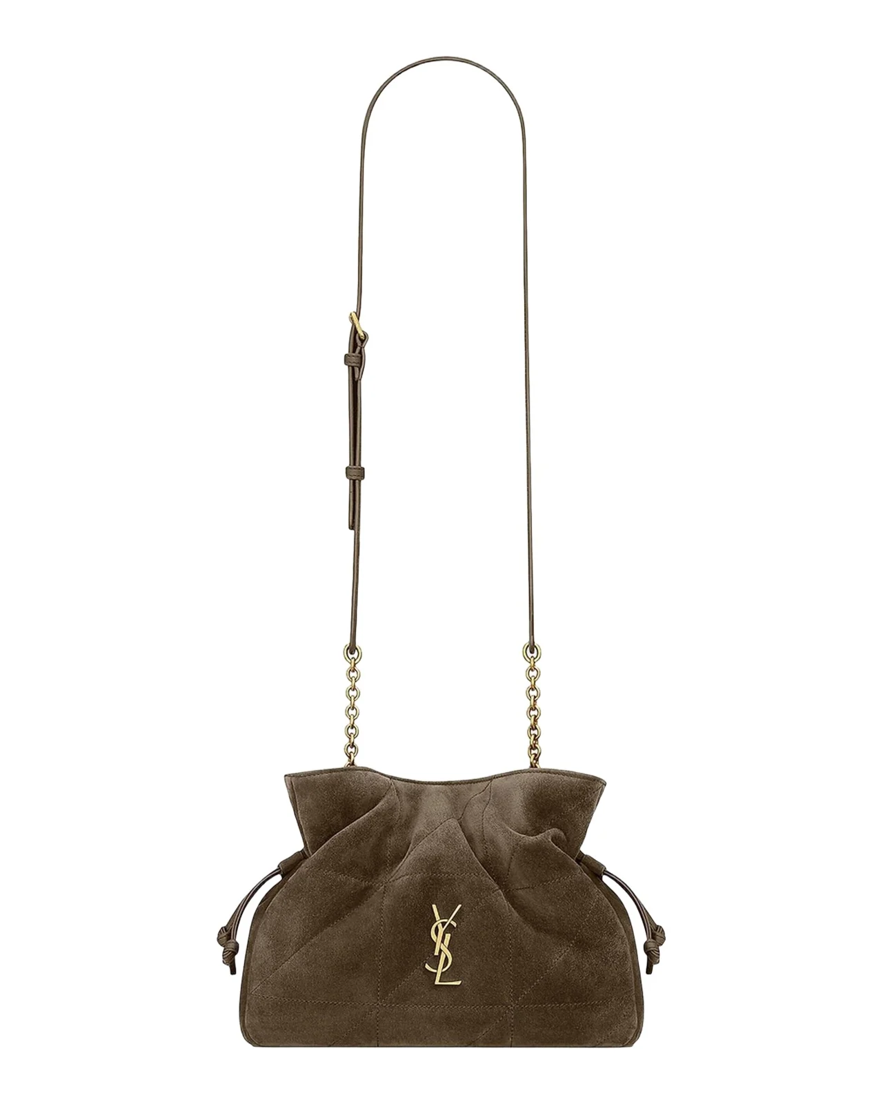Saint Laurent Jamie Mini YSL Suede Pouch Bag