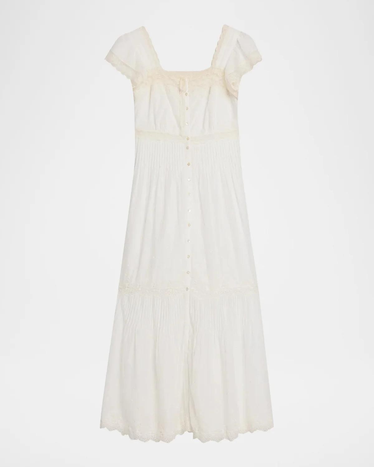 Georgine Eyelet Embroidered Maxi Dress Georgine Eyelet Embroidered Maxi Dress