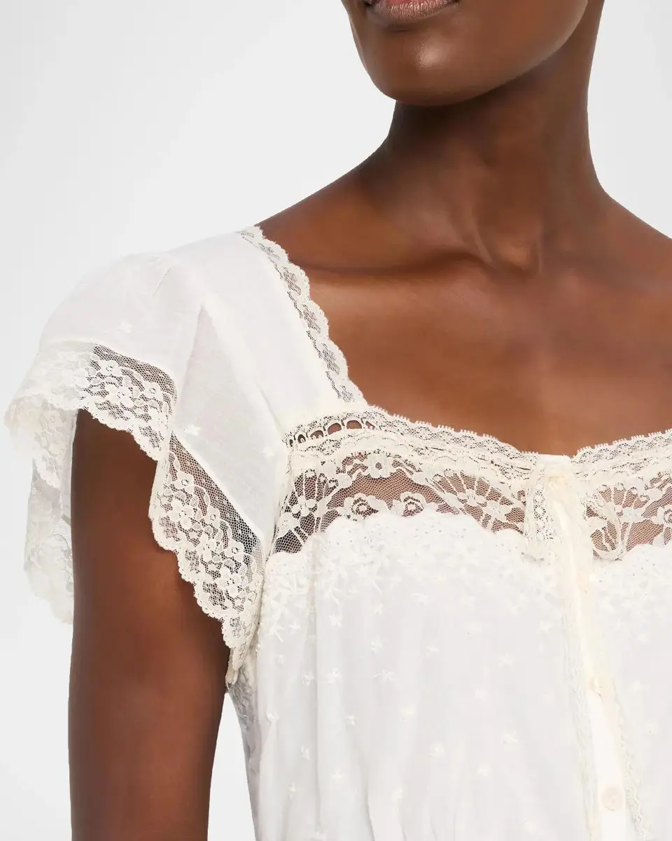 LoveShackFancy Georgine Eyelet Embroidered Maxi Dress | Thumbnail 5 LoveShackFancy Georgine Eyelet Embroidered Maxi Dress | Thumbnail 5