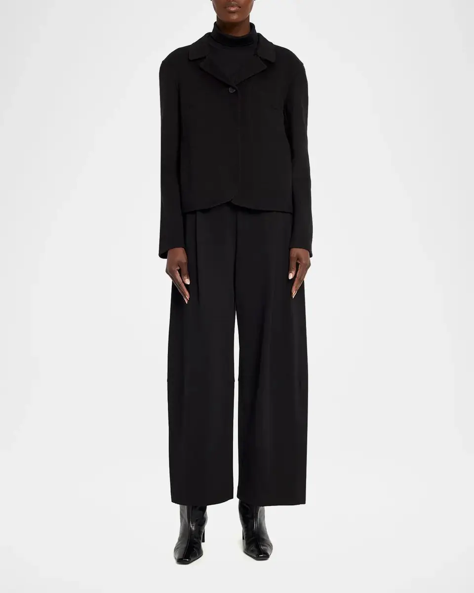 Lafayette 148 New York Walker Cropped Barrel-Leg Pants | Thumbnail 2