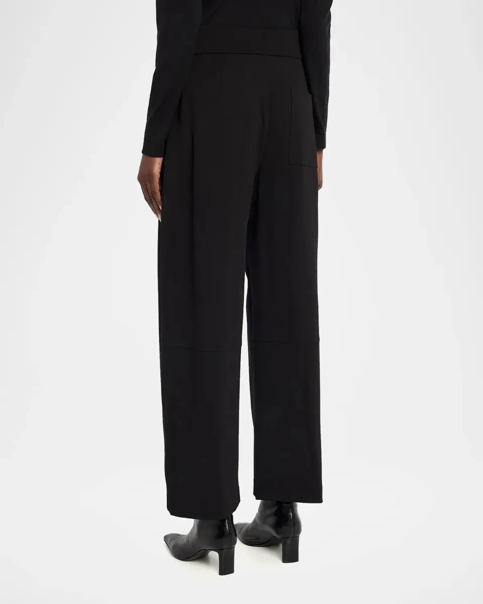 Lafayette 148 New York Walker Cropped Barrel-Leg Pants | Thumbnail 3
