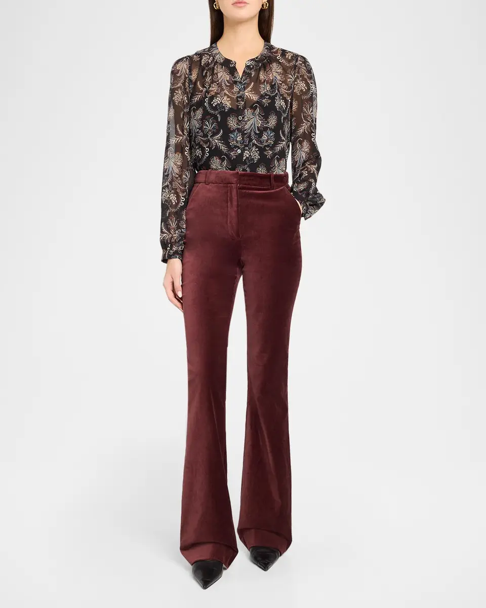 Veronica Beard Ashlynn Paisley Silk Blouse | Thumbnail 2 Veronica Beard Ashlynn Paisley Silk Blouse | Thumbnail 2