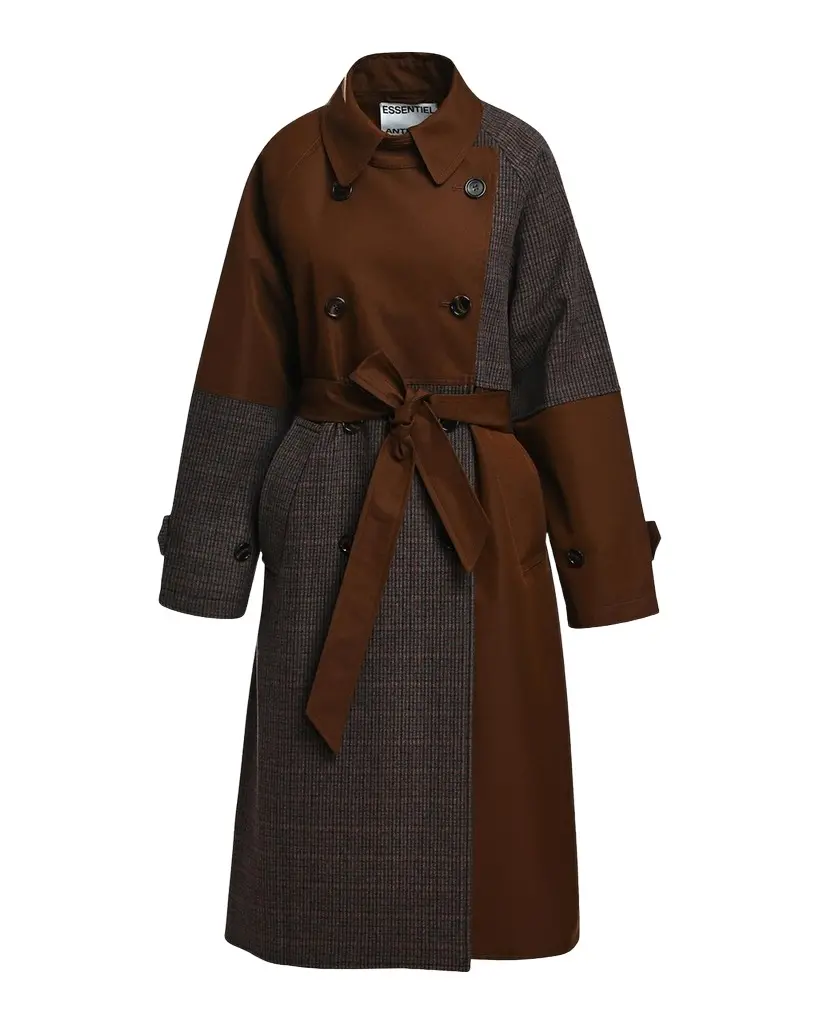 Kagu Patchwork Trench Coat Kagu Patchwork Trench Coat