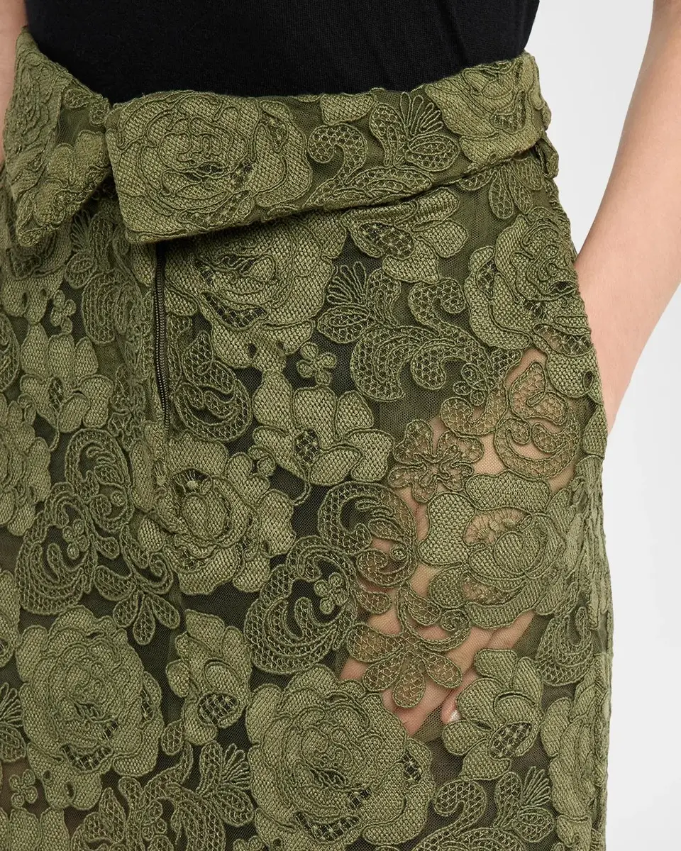 Simone Rocha Peeling Waist Lace Midi Skirt | Thumbnail 5 Simone Rocha Peeling Waist Lace Midi Skirt | Thumbnail 5