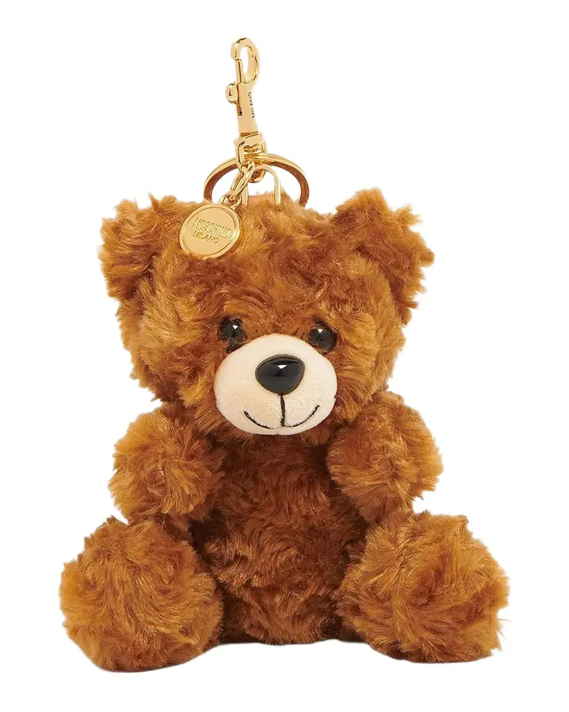 MOSCHINO Plush Faux-Fur Teddy Bear Charm