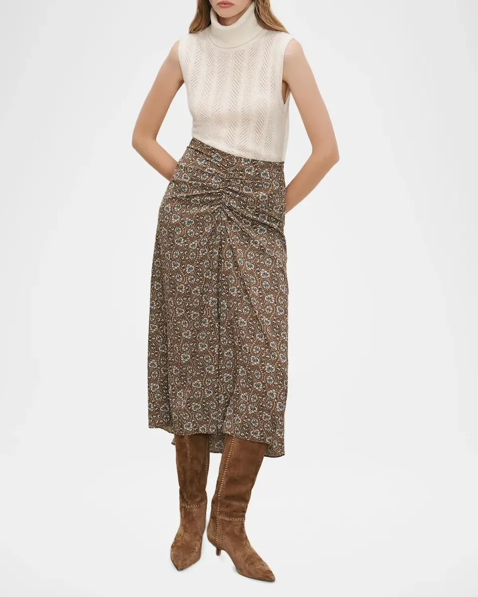 Veronica Beard Limani Floral Midi Skirt | Thumbnail 2