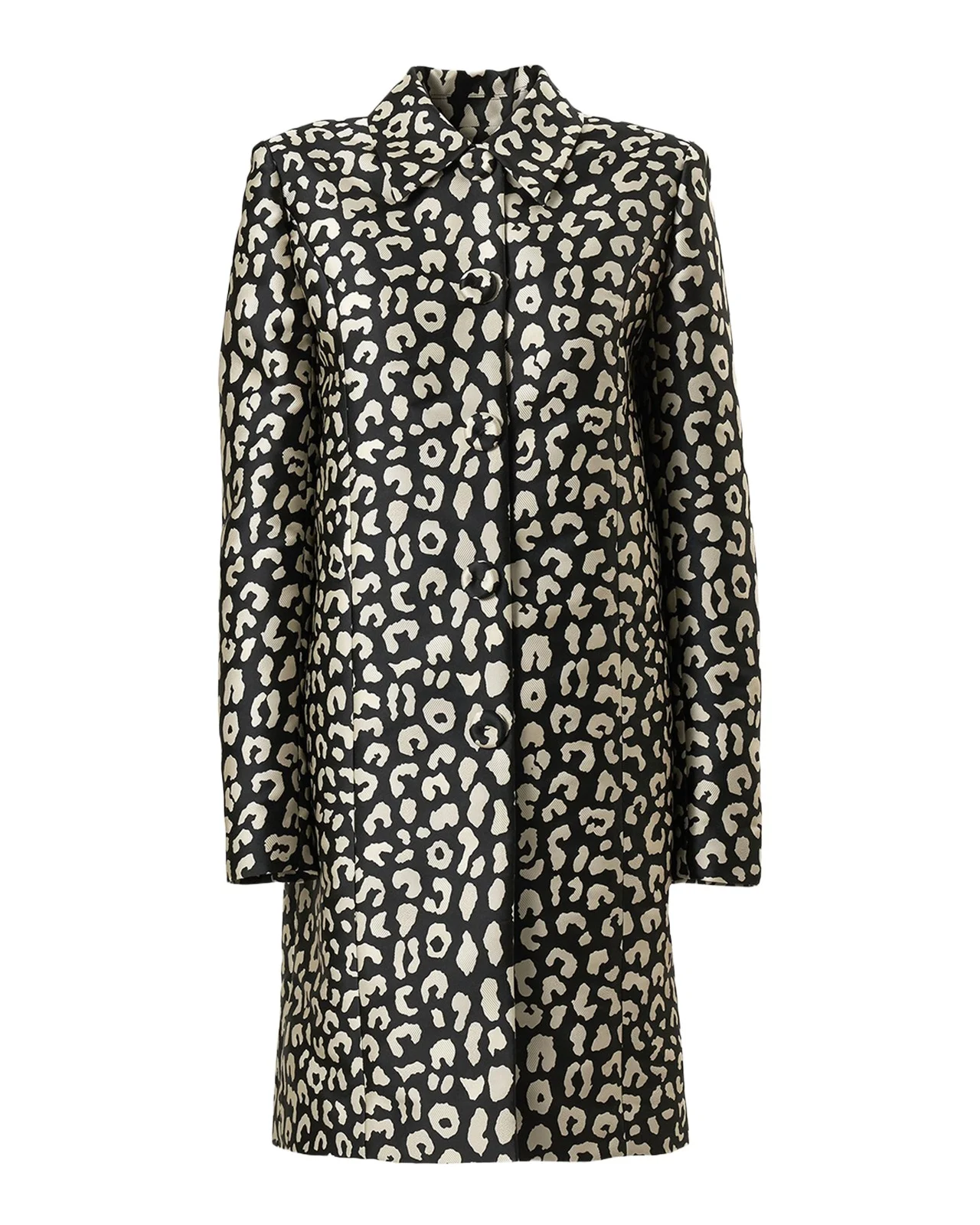 Leopard Button-Front Coat Leopard Button-Front Coat