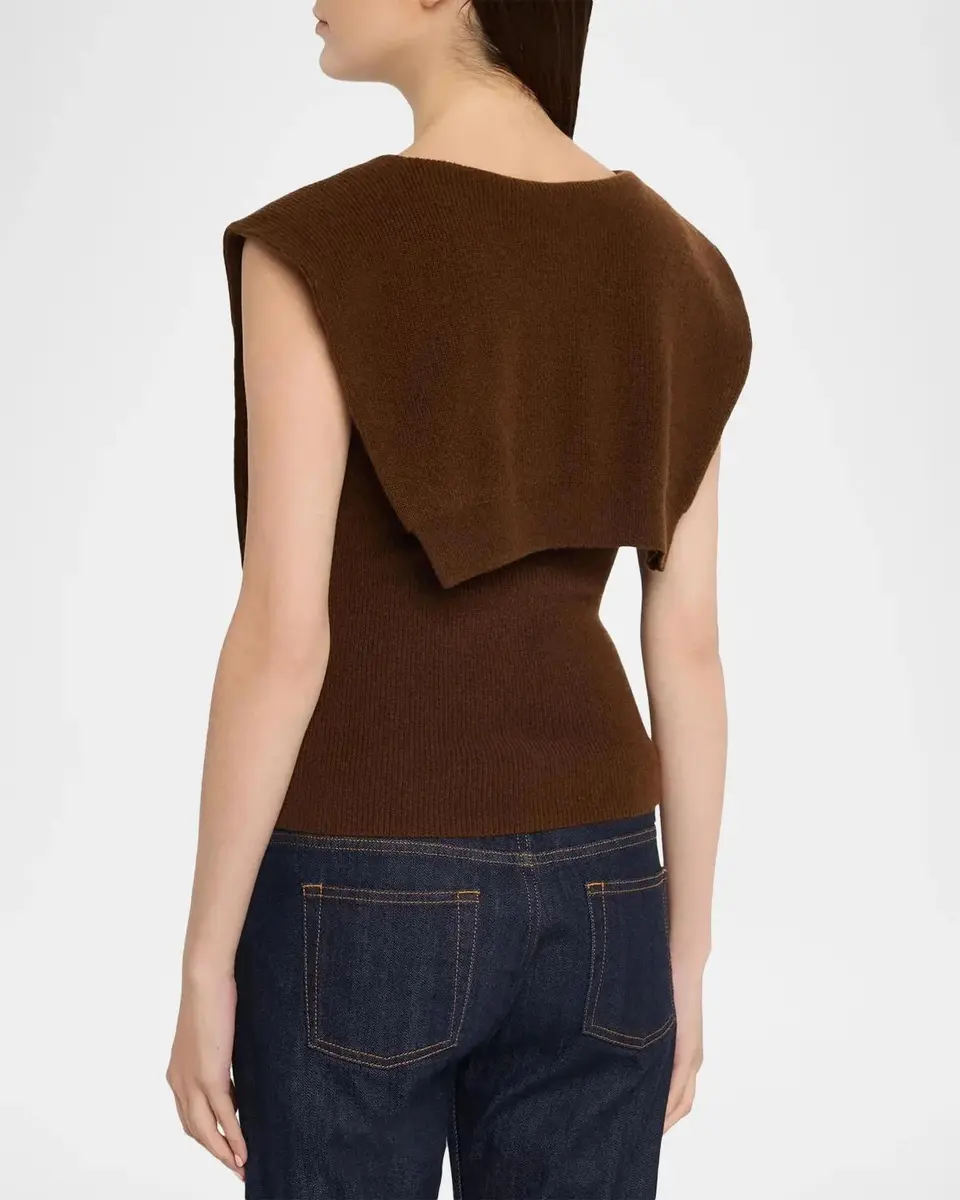 Cara Cara Ember Fitted V-Neck Combo Top | Thumbnail 3 Cara Cara Ember Fitted V-Neck Combo Top | Thumbnail 3