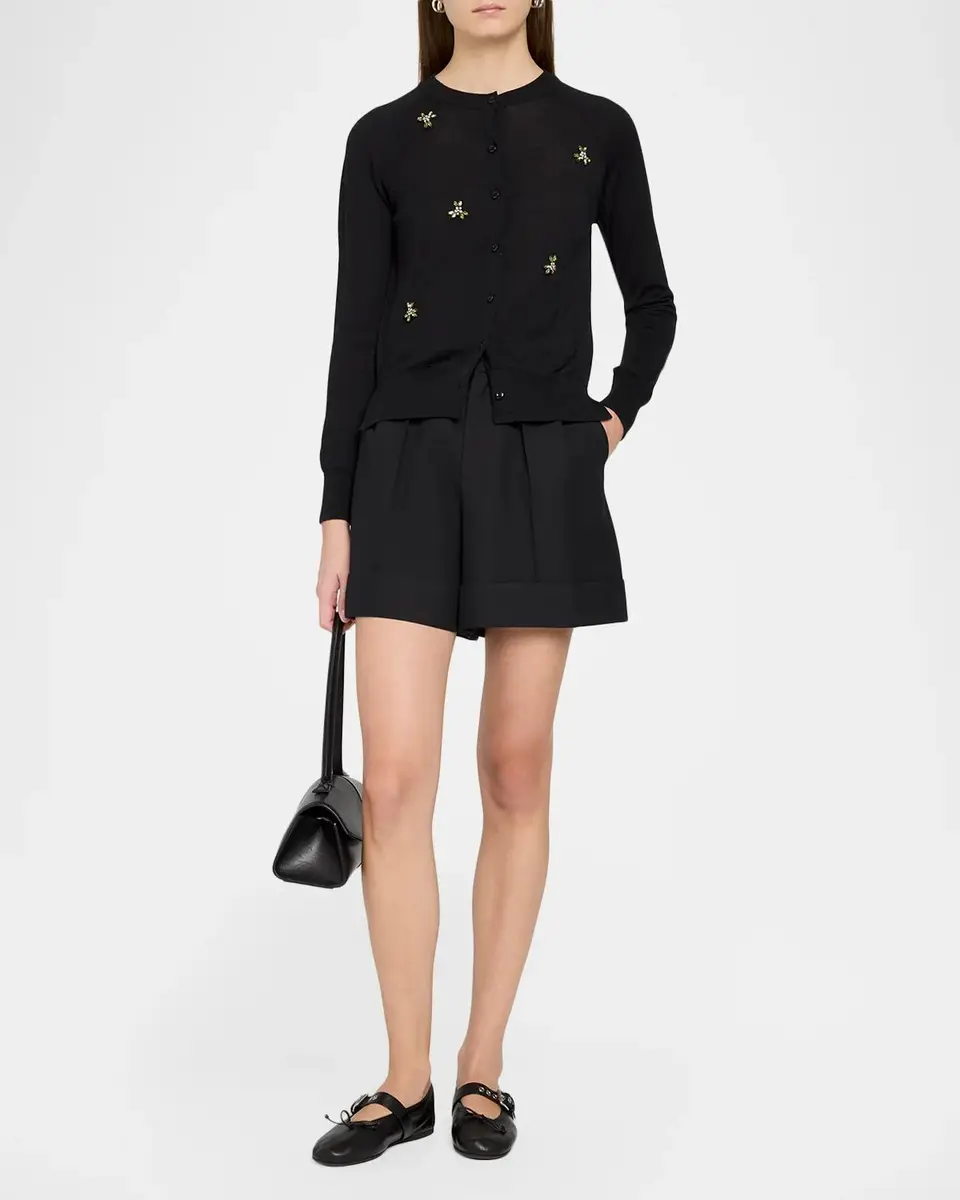 Simone Rocha Floral Embellished Cardigan | Thumbnail 2 Simone Rocha Floral Embellished Cardigan | Thumbnail 2