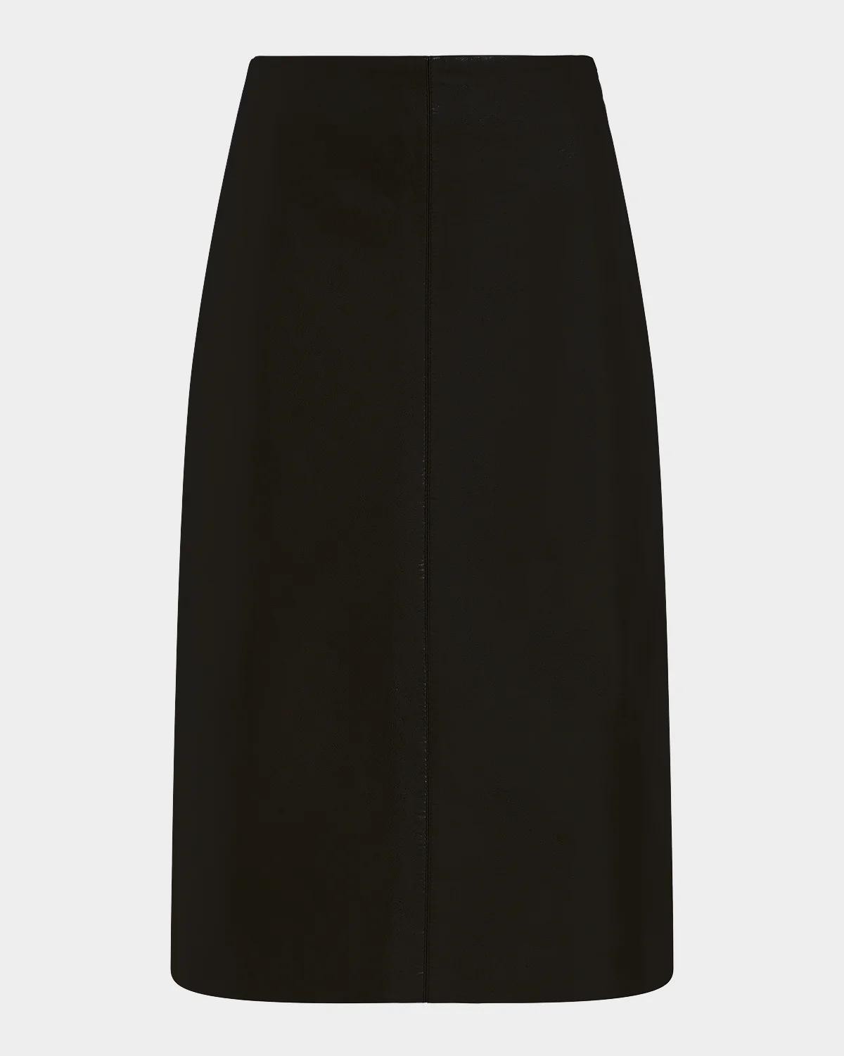 DEREK LAM 10 CROSBY Leather Pencil Skirt