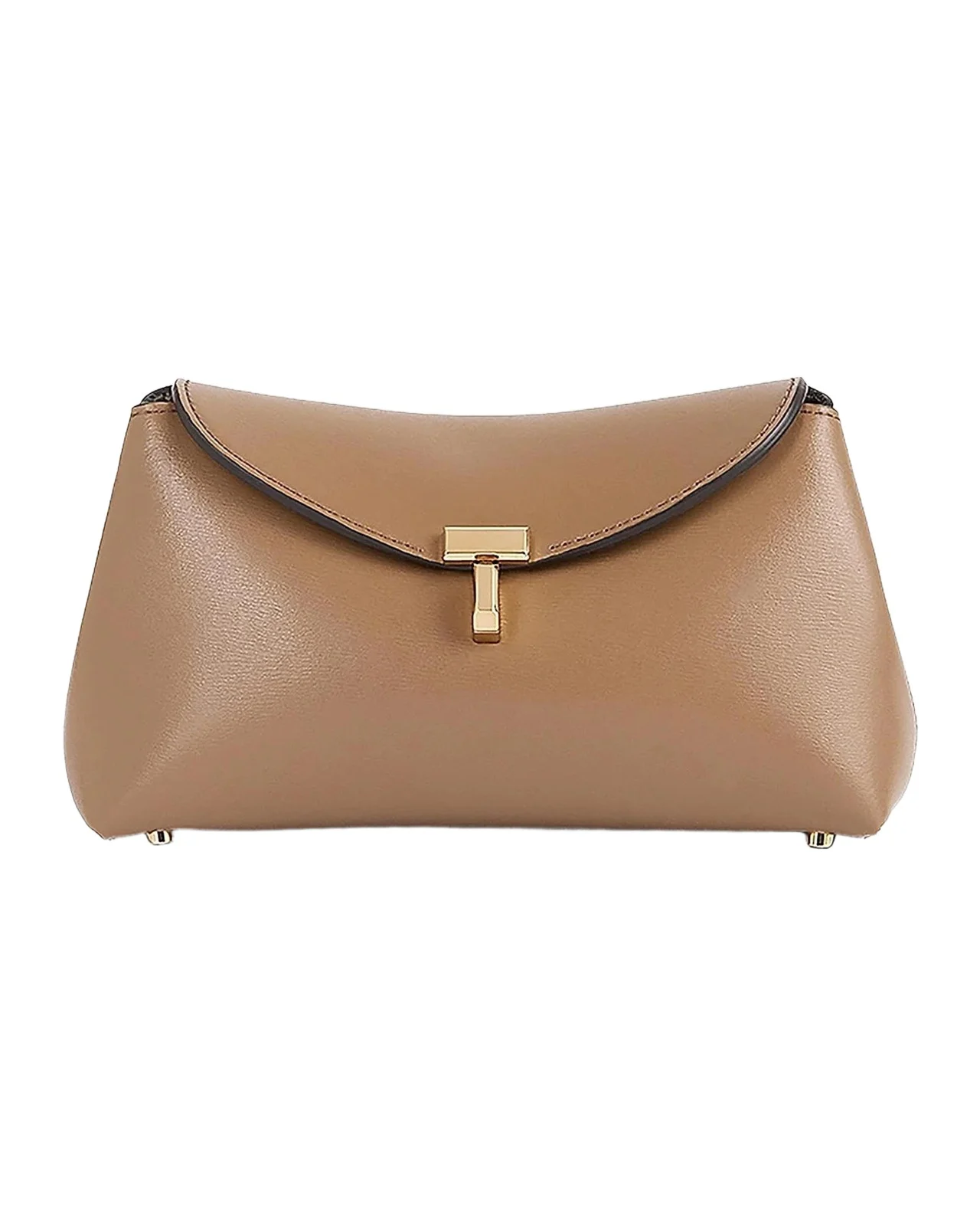 TOTEME Mini T-Lock Leather Clutch